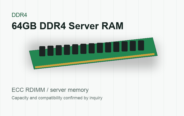 64GB DDR4 server RAM
